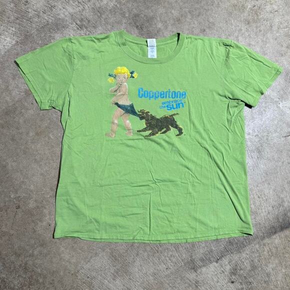 Y2K Coppertone Graphic T-Shirt - Picture 1 of 8